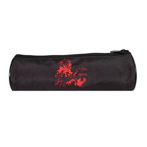Bagtrotter trousse scolaire ronde donjons & dragons noir