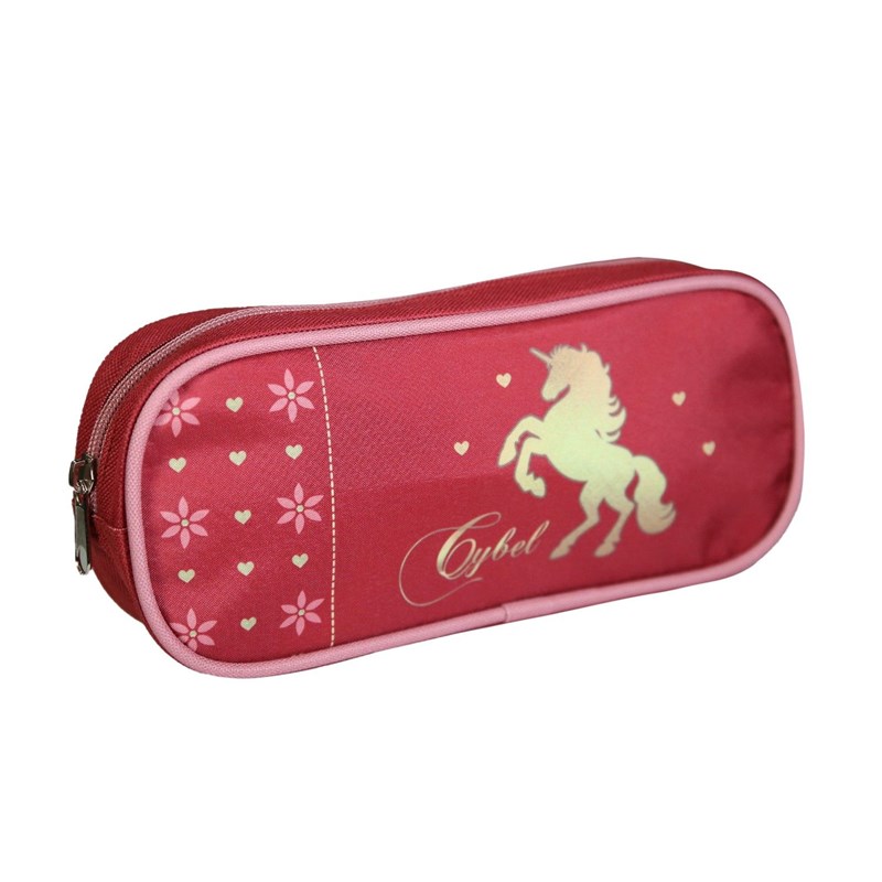 Bagtrotter trousse scolaire rectangulaire cybel rose