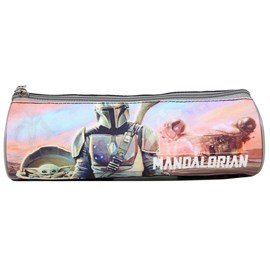 Trousse ronde star wars the mandalorian multicolore