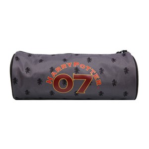 Bagtrotter trousse scolaire ronde harry potter grise gryffondor