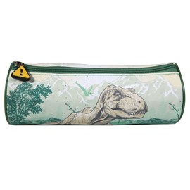 Bagtrotter trousse scolaire ronde jurassic world verte dinosaure