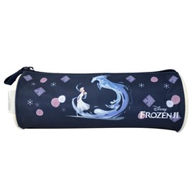 Bagtrotter trousse scolaire ronde phileas & frozen &nbsp; reine des neiges bleue