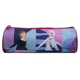 Bagtrotter trousse scolaire ronde la reine des neiges &nbsp; frozen violette