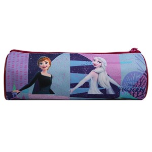 Bagtrotter trousse scolaire ronde la reine des neiges &nbsp; frozen violette