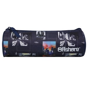 Bagtrotter trousse scolaire ronde offshore bleu city ville