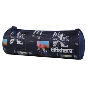 Bagtrotter trousse scolaire ronde offshore bleu city ville