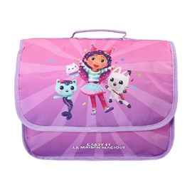 Bagtrotter - gabby et la maison magique - cartable 32cm  - violet - 1