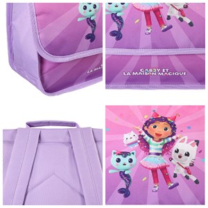 Bagtrotter - gabby et la maison magique - cartable 32cm  - violet - 1