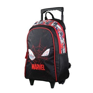 Bagtrotter sac à dos à roulettes marvel spider-man noir