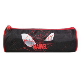 Bagtrotter trousse scolaire ronde marvel spider-man noire