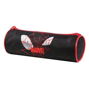 Bagtrotter trousse scolaire ronde marvel spider-man noire