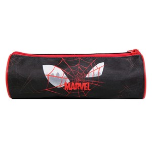 Bagtrotter trousse scolaire ronde marvel spider-man noire