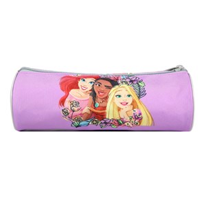 Bagtrotter trousse scolaire ronde disney princesses violette