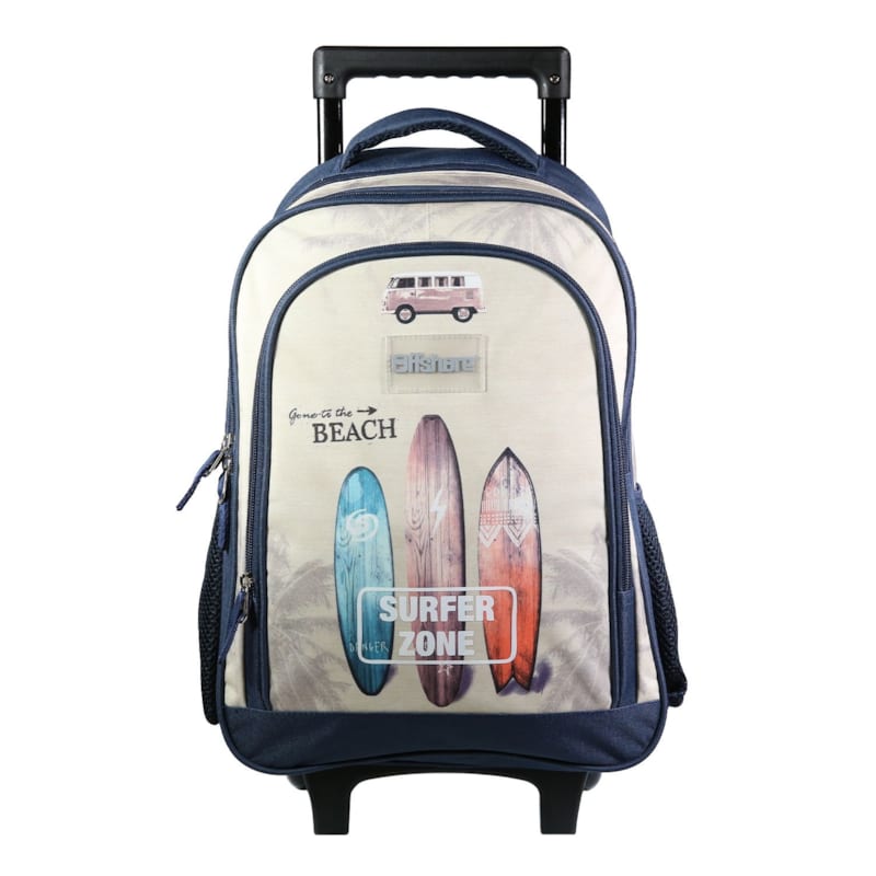 Bagtrotter sac à dos à roulettes offshore beige van & surf