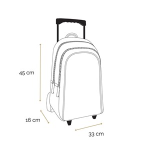 Bagtrotter sac à dos à roulettes offshore beige van & surf