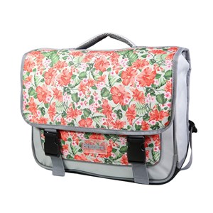 Bagtrotter cartable 38 cm offshore grise fleurs
