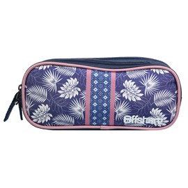 Bagtrotter trousse scolaire 2 compartiments offshore bleue