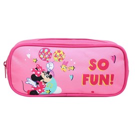 Bagtrotter trousse scolaire rectangulaire disney minnie rose fun
