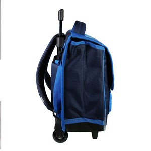 Bagtrotter cartable à roulettes 38 cm hot wheels bleu voiture