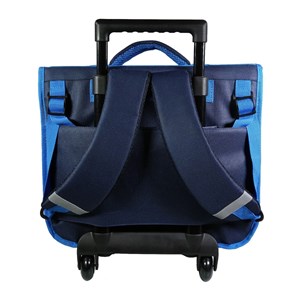 Bagtrotter cartable à roulettes 38 cm hot wheels bleu voiture