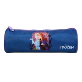 Bagtrotter trousse scolaire ronde disney la reine des neiges frozen bleue