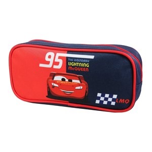 Bagtrotter trousse scolaire rectangulaire disney cars rouge et bleu