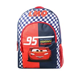 Bagtrotter sac à dos 37 cm avec poche disney cars rouge et bleu
