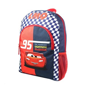 Bagtrotter sac à dos 37 cm avec poche disney cars rouge et bleu