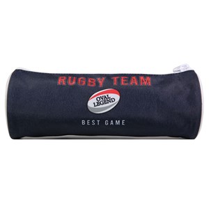 Bagtrotter trousse scolaire ronde phileas bleu rugby