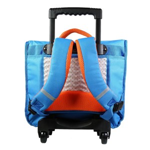 Bagtrotter cartable à roulettes 38 cm phileas bleu skateur