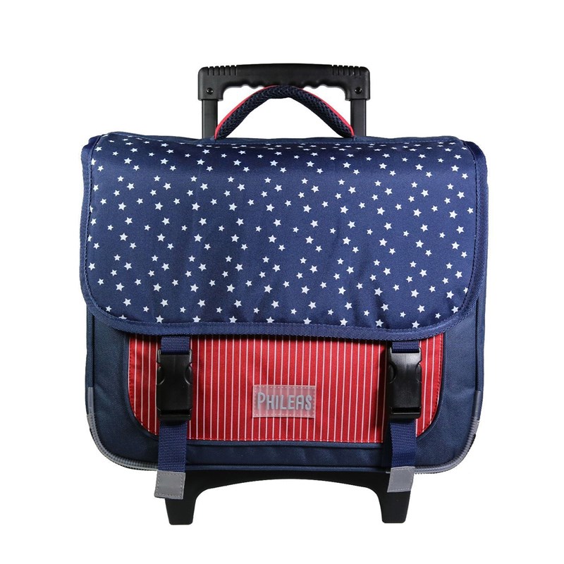 Bagtrotter - Bagtrotter cartable à roulettes 38 cm phileas bleu usa
