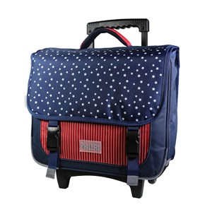 Bagtrotter cartable à roulettes 38 cm phileas bleu usa