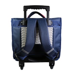 Bagtrotter cartable à roulettes 38 cm phileas bleu usa