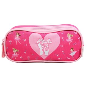 Bagtrotter trousse scolaire 2 compartiments phileas rose danseuses