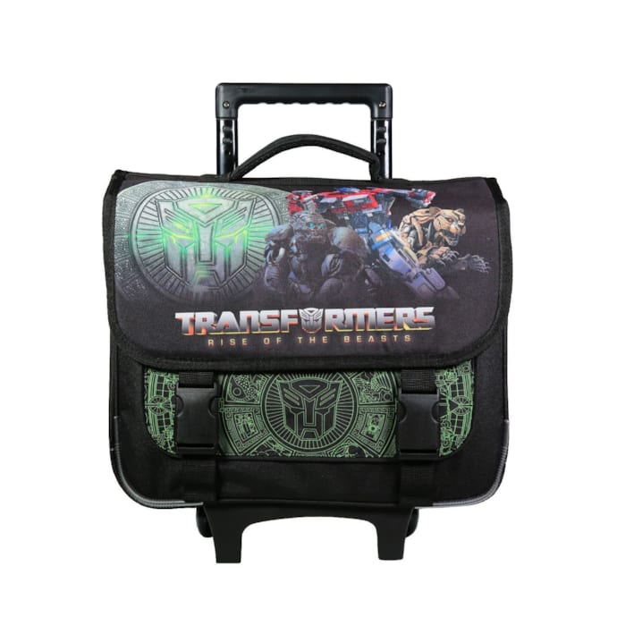 Bagtrotter Cartable 38 Cm Transformers Noir - Sac à Dos École Primaire Solide Et Stylé