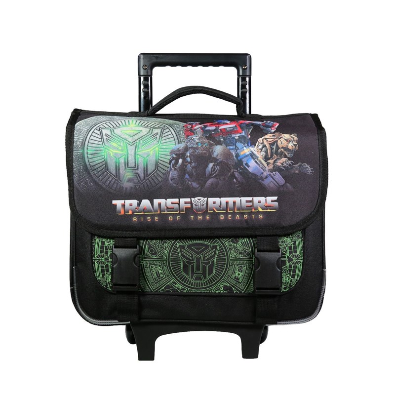 Bagtrotter - Bagtrotter cartable à roulettes 38 cm transformers noir