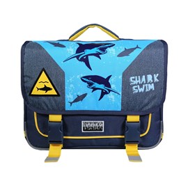 Bagtrotter cartable 38 cm vorax bleu requin