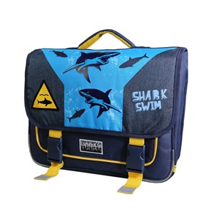 Bagtrotter cartable 38 cm vorax bleu requin
