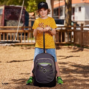 Bodypack sac à dos à roulettes recyclé comète gris