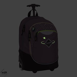 Bodypack sac à dos à roulettes recyclé comète gris