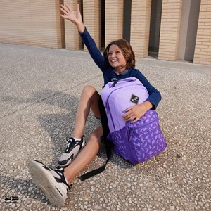 Bodypack sac à dos 1 compartiment recyclé dino violet