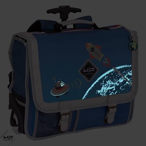 Bodypack cartable à roulettes 41 cm objectif lune