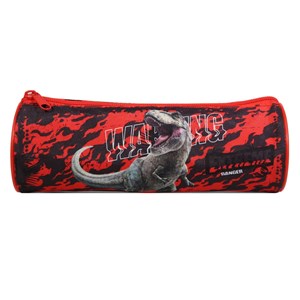 Bagtrotter trousse scolaire ronde jurassic world dinosaure noir