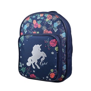Bagtrotter sac à dos 31 cm avec poche maternelle cybel cheval licorne bleu