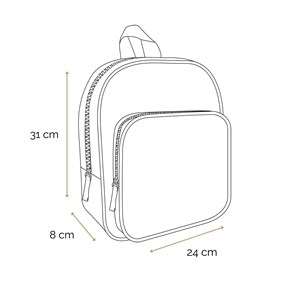 Bagtrotter sac à dos 31 cm avec poche maternelle cybel cheval licorne bleu