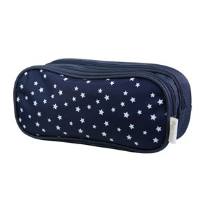 Bagtrotter trousse scolaire 2 compartiments phileas bleue étoiles