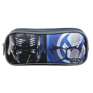 Bagtrotter trousse scolaire 2 compartiments disney star wars bleu