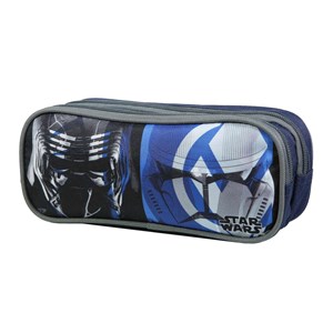 Bagtrotter trousse scolaire 2 compartiments disney star wars bleu