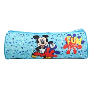 Bagtrotter trousse scolaire ronde disney mickey bleue