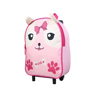 Bagtrotter sac à dos à roulettes 31 cm maternelle kids rose chiot